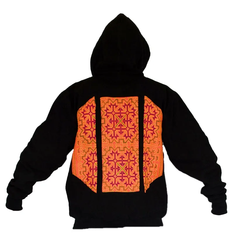 Reversible "Black Hmong" Tribal Hoody  -Limited Edition-