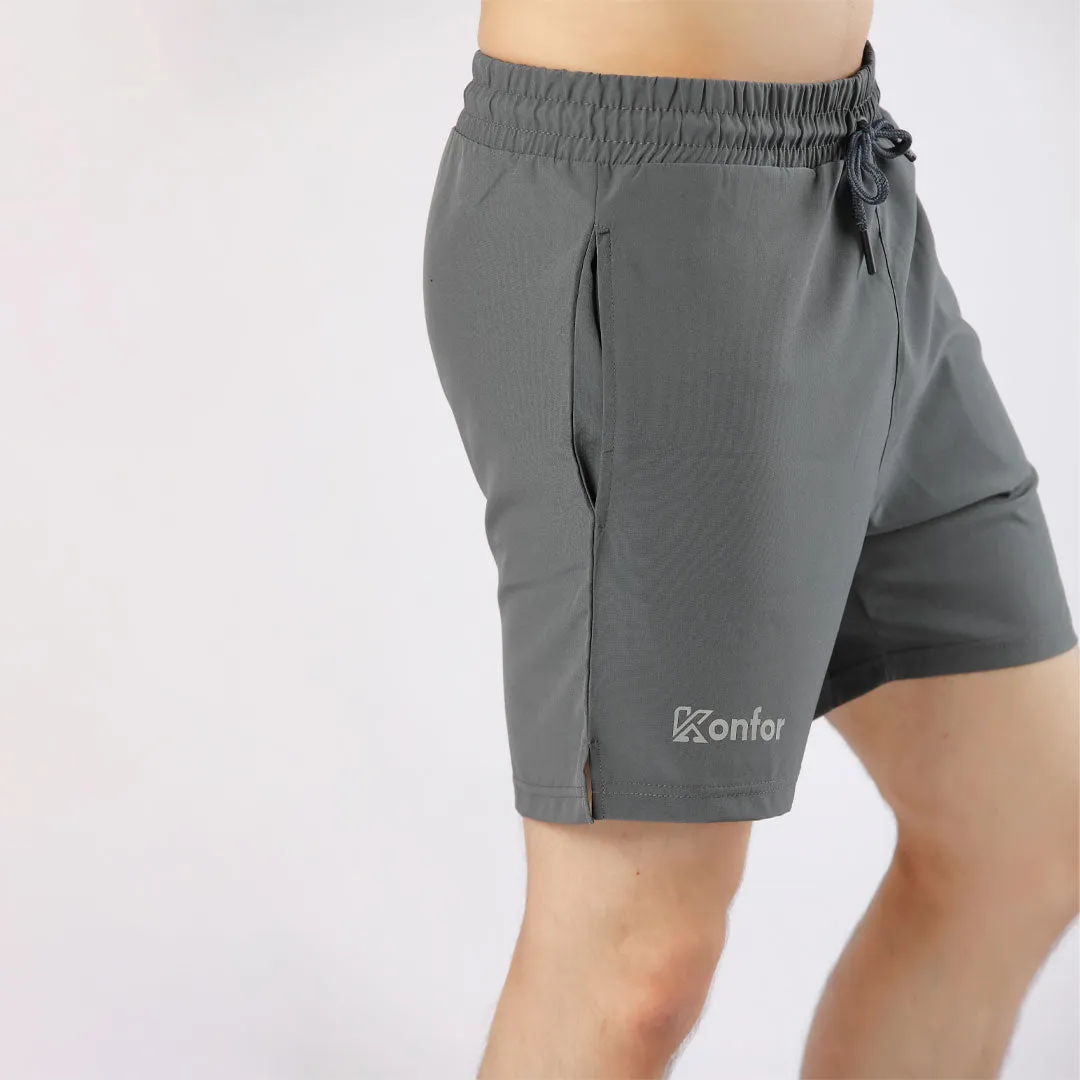 Stretch Grey Shorts