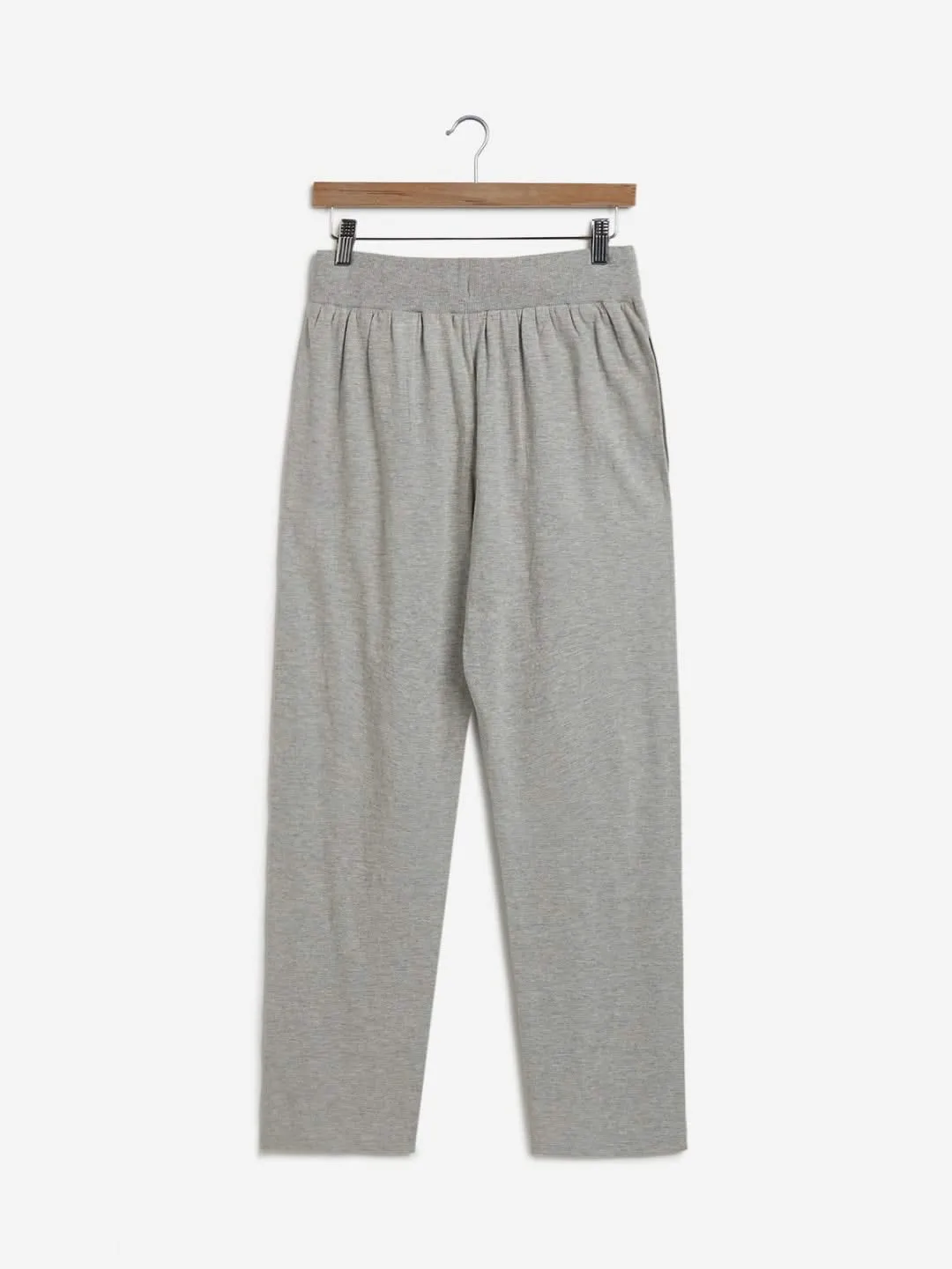 Studiofit Grey Text Print Joggers