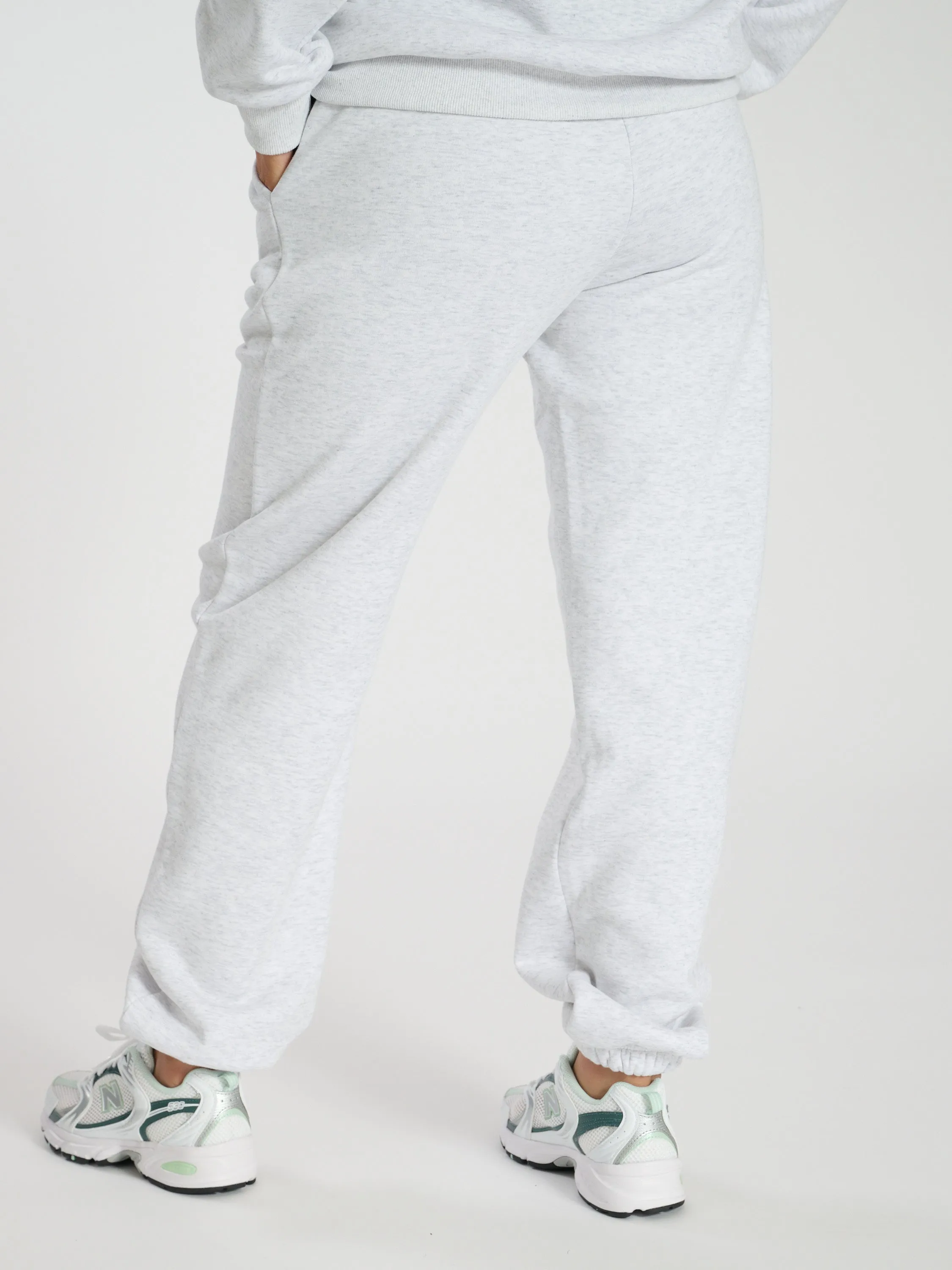 The 'LAX' Cuffed Joggers In Soft Grey