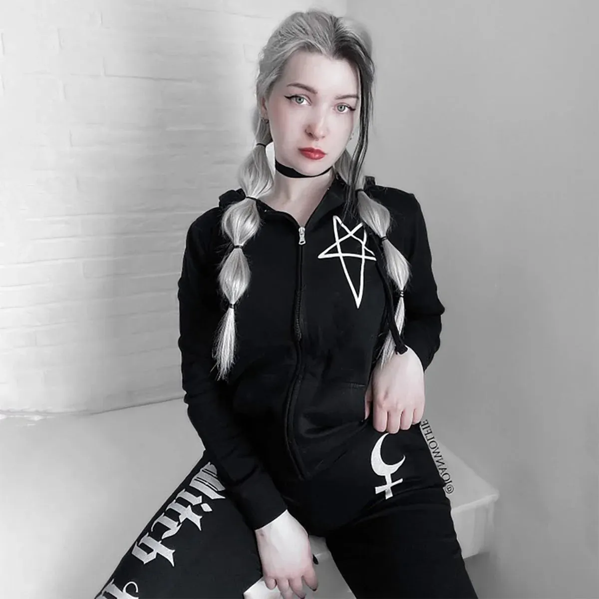 Too Fast - BAPHOMET TAROT ZIP HOODIE