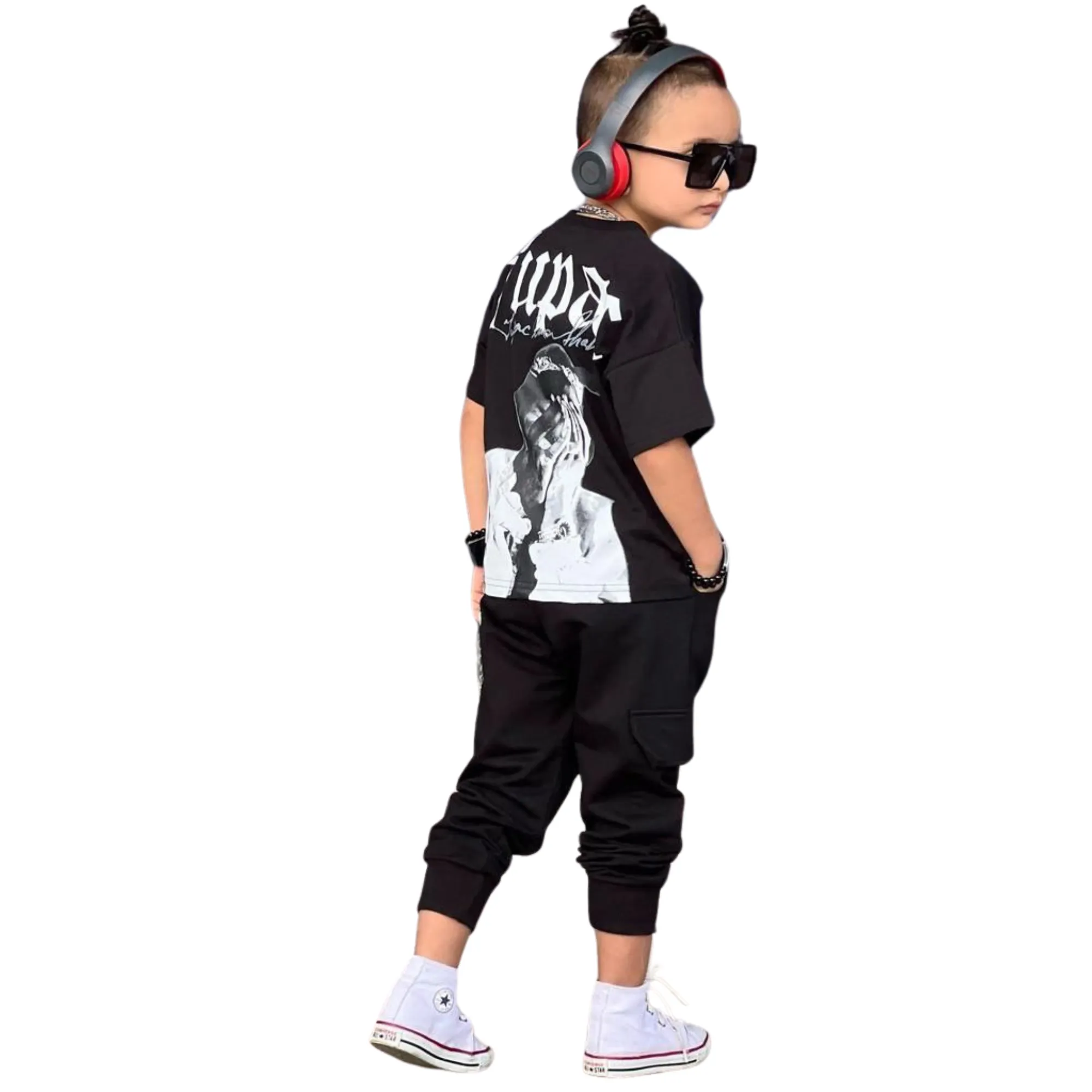 Tupac Rap Boys Jogger Set