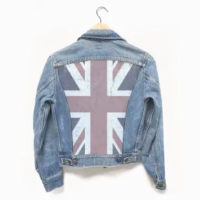 Upcycled Vintage Denim Jacket "Union Jack"