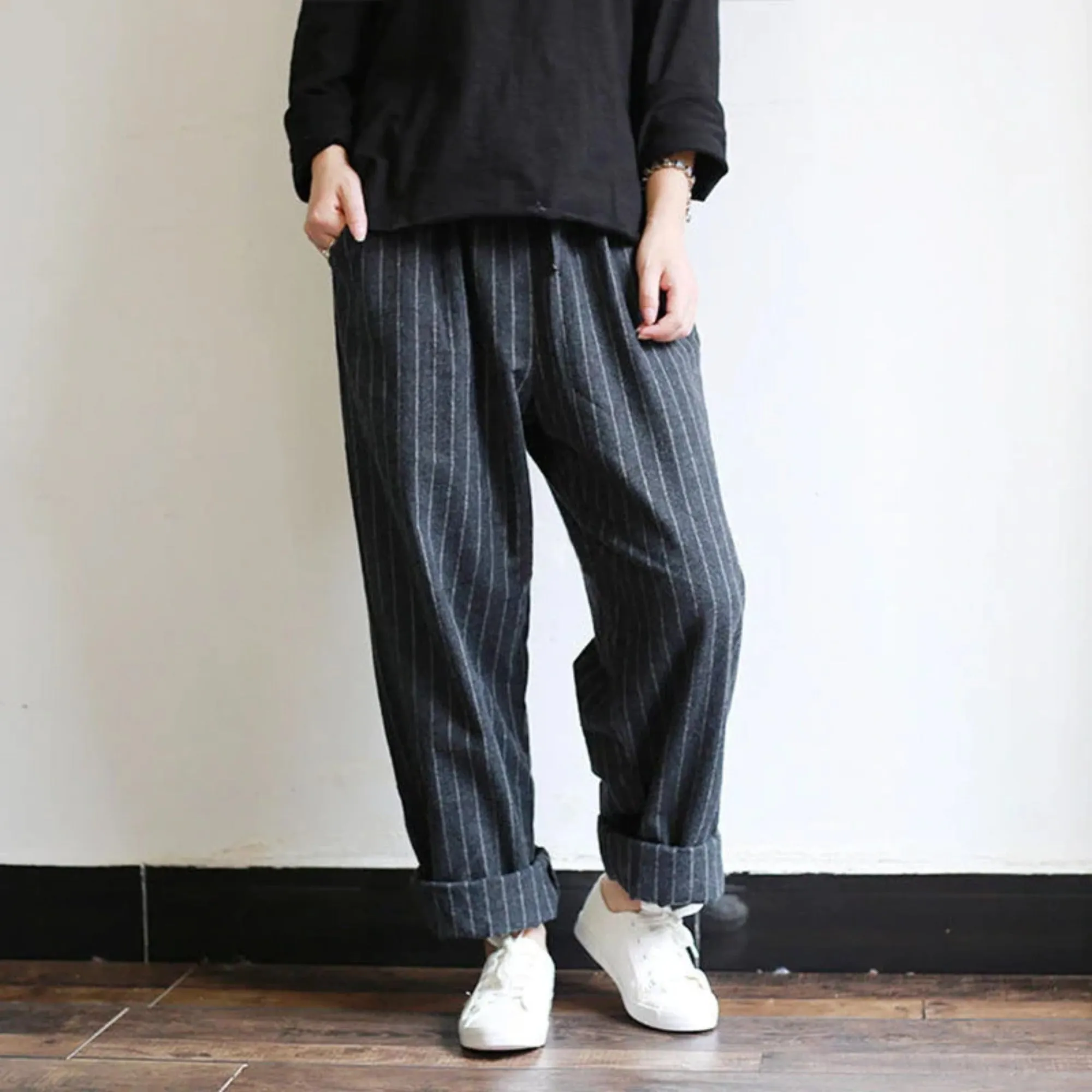 Women's Summer Casual Striped Loose Pants