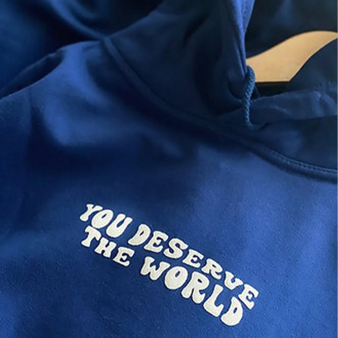 World Puff Print Hoodie (Front only)