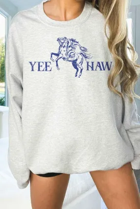 YEE HAW WESTERN COUNTRY OVERSIZED SWEATSHIRT